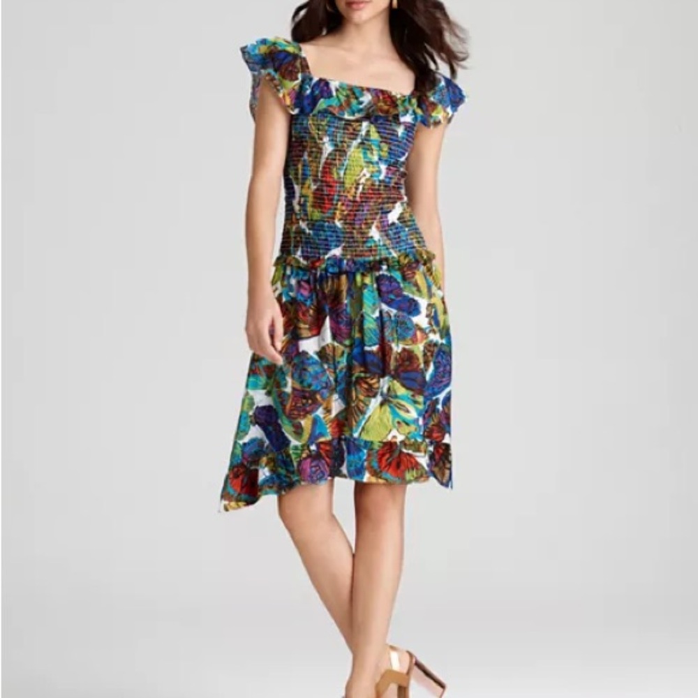 Nanette Lepore Swimwear Papillon Butterfly Print Dress - Picture 1 of 11